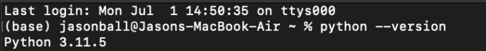 python install